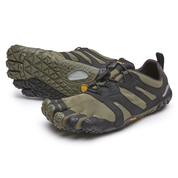 Damske Turistické Topánky Vibram Slovensko - FiveFingers V-Trail 2.0 Tmavo Zelene / Čierne | 1873QSMFG